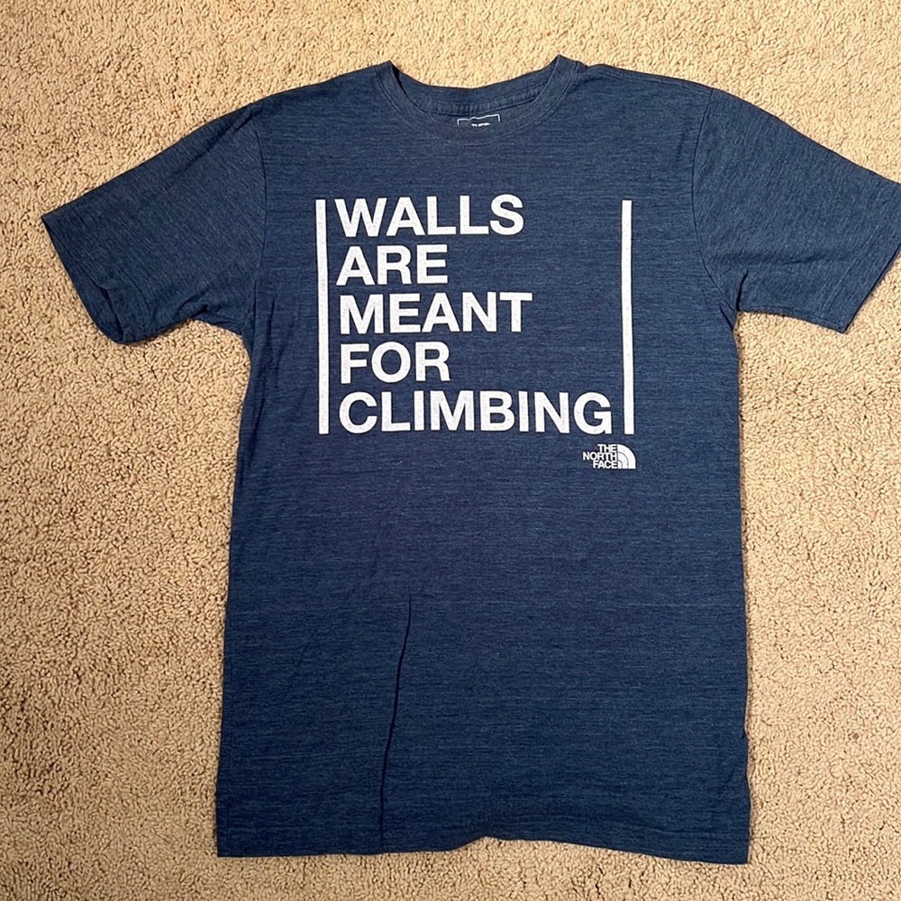 The North Face Walls are Meant for Climbing T-shirt size small